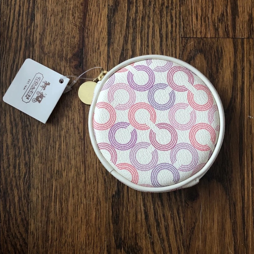 Coach multi-colored coin purse - NWT